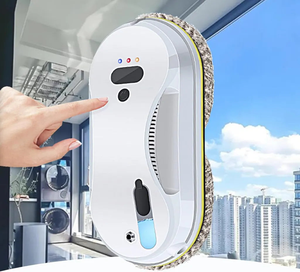 Robot Limpiacristales Automático con Pulverizador y Control Remoto, 3 Modos de Limpieza