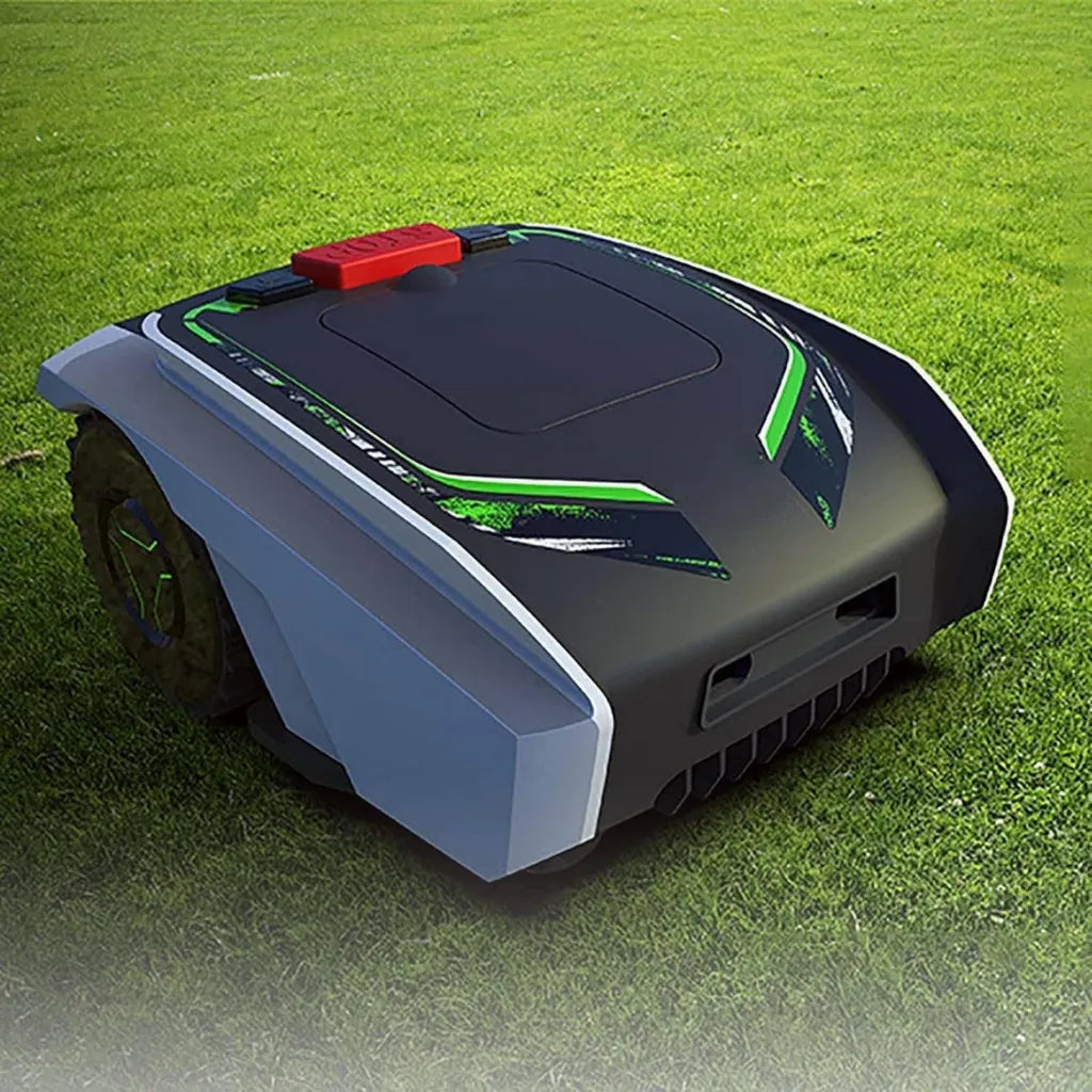 Robot cortacésped inteligente para jardines grandes, ultra silencioso, con navegación satelital y carga automática