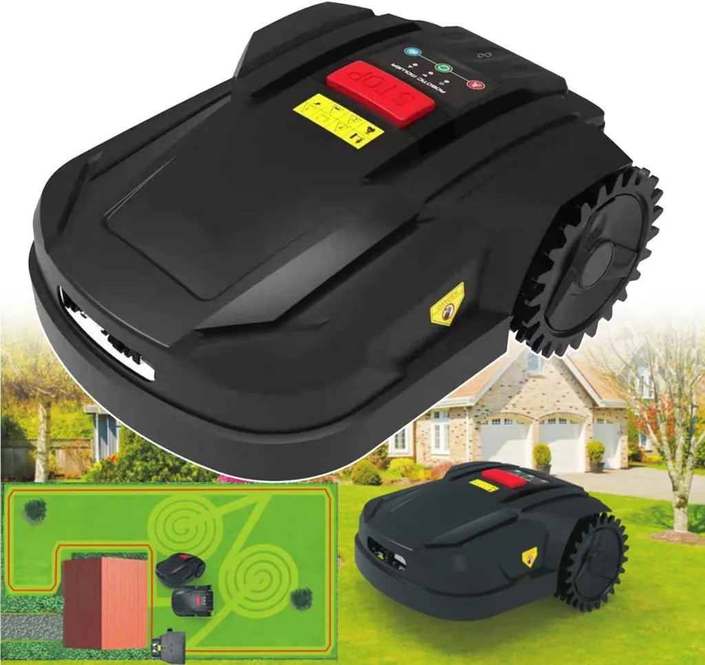 Robot Cortacésped 800㎡, Navegación Inteligente, Control por App, Corte Ajustable 2,5-5,5 cm