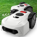 Robot cortacésped inteligente con sensor de lluvia y control por app, cubre hasta 0.25 acres, apto para pendientes