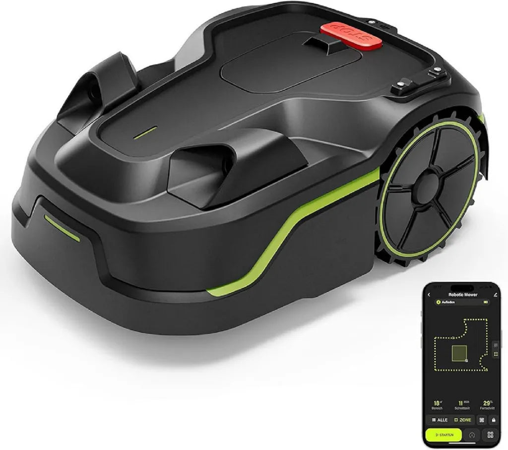 Robot cortacésped inteligente 600m², evita obstáculos, navegación 3D, pendiente 35%, mapeo automático