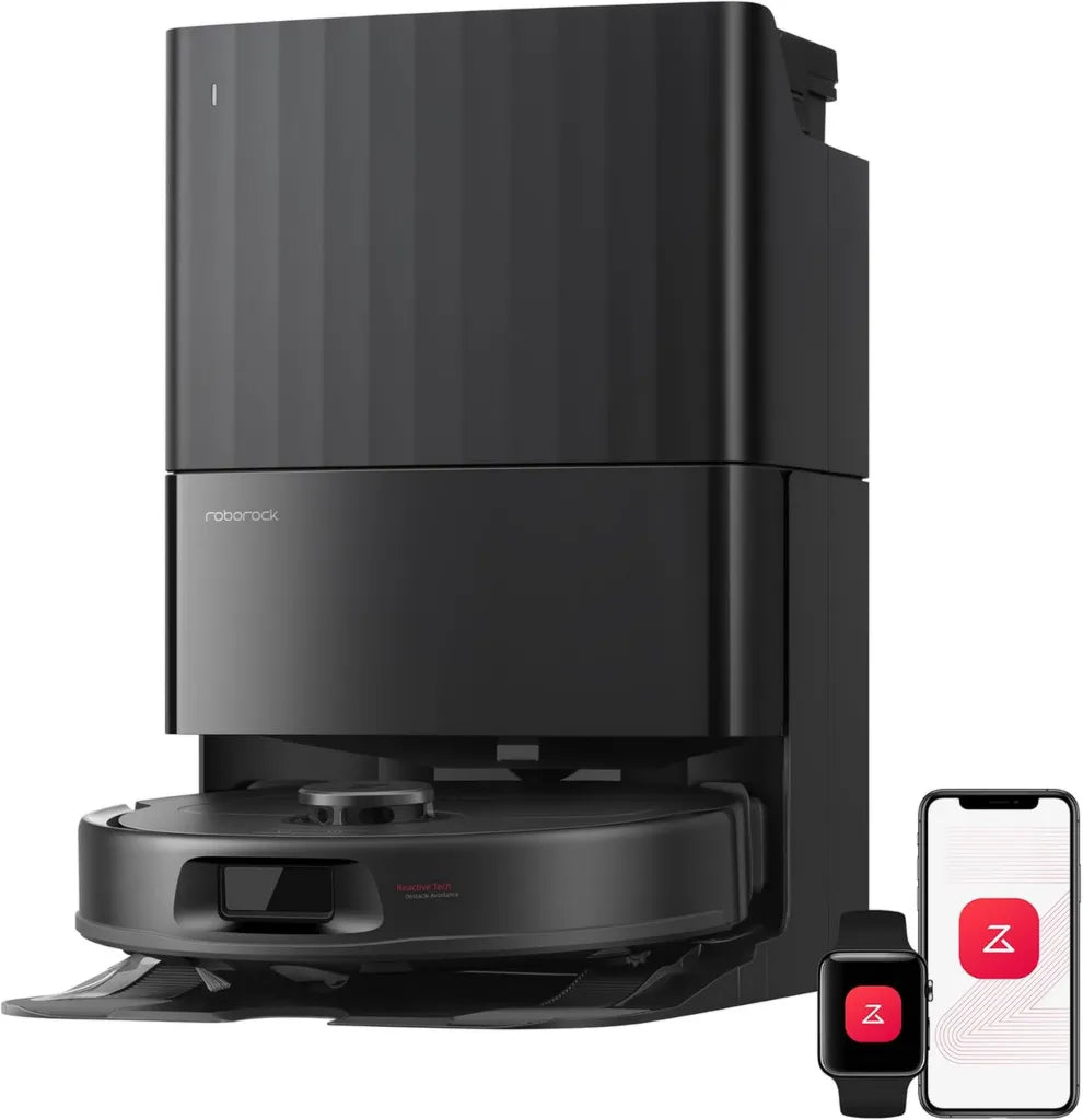 Aspirador Robótico Roborock Qrevo S Pro, Succión 18500 Pa, Estación Todo-en-Uno, Sistema Antienredos, Navegación Inteligente, Color Negro