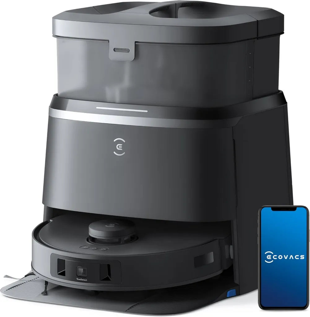 Robot Aspirador ECOVACS DEEBOT T30 Omni, Aspirado y Fregado con Estación Multifunción, Potencia de Succión 11.000 PA