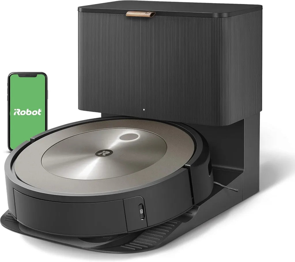 iRobot Roomba J9+ Robot Aspirador con Drenaje Automático – Máxima Succión, Evita Obstáculos, Vacía por 60 Días, Perfecto para Hogares con Mascotas