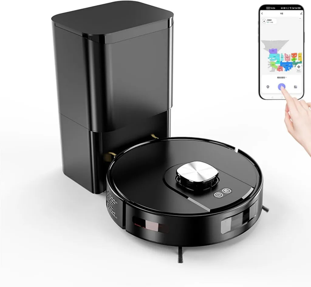 Robot Aspirador Inteligente 3500 Pa con Mopa, Ideal para Alfombras y Suelos Duros