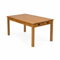 Mesa de madera con cajones 150x90x75cm Marrón