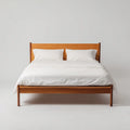 Double Bed – Solid Wood Frame 200x140x100 cm – Classic Natural Finish