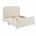 Letto in similpelle con testiera e pediera
