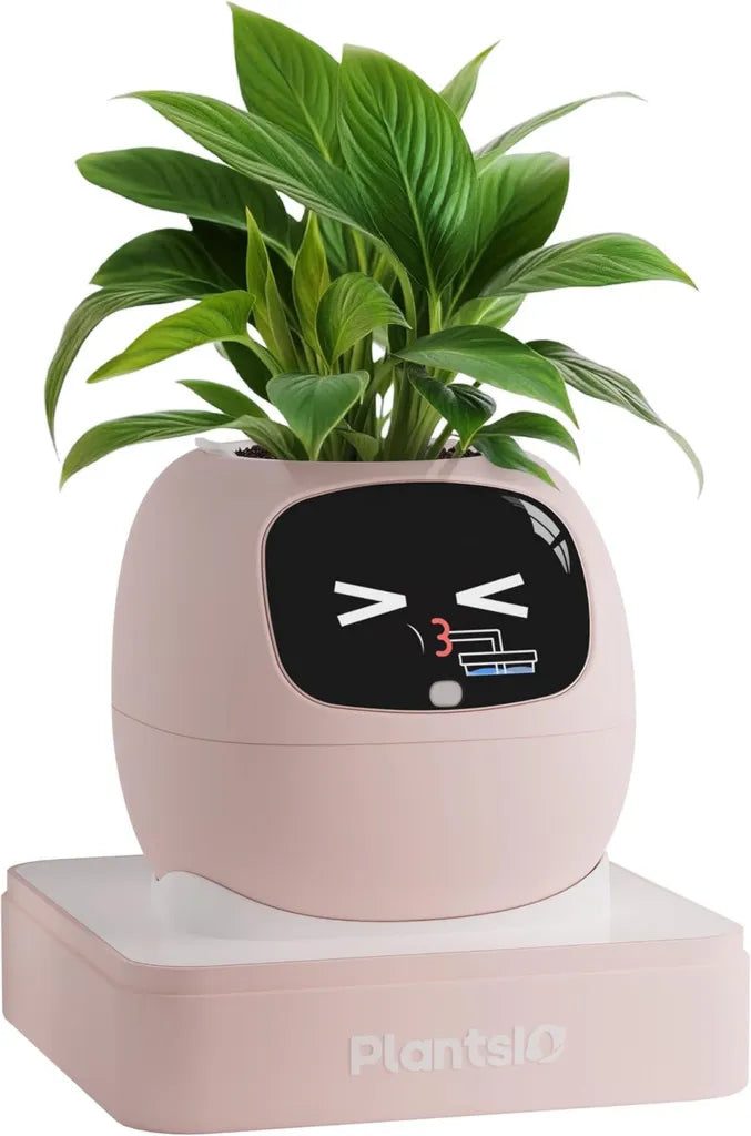 Maceta Inteligente PLANTSIO Ivy, Compañero Robótico para el Hogar, Cuidado de Plantas y Decoración
