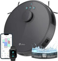 Robot Aspirador Lefant M1 con Mapeo Láser, 5500Pa, 200 Minutos, Control WiFi y Alexa, para Mascotas y Suelos Duros