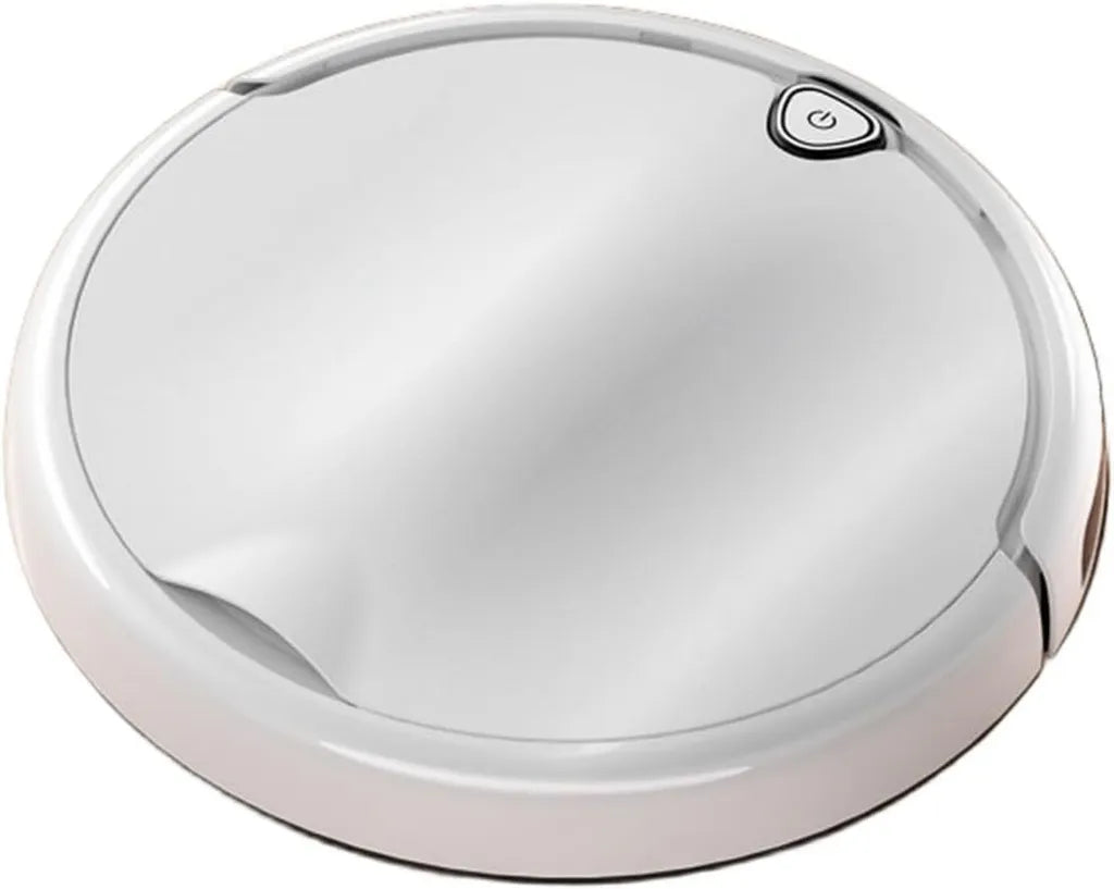 Robot de limpieza inteligente con navegación giroscópica y succión de 2000Pa, control remoto, diseño ultra delgado de 60mm, ideal para el hogar (blanco)