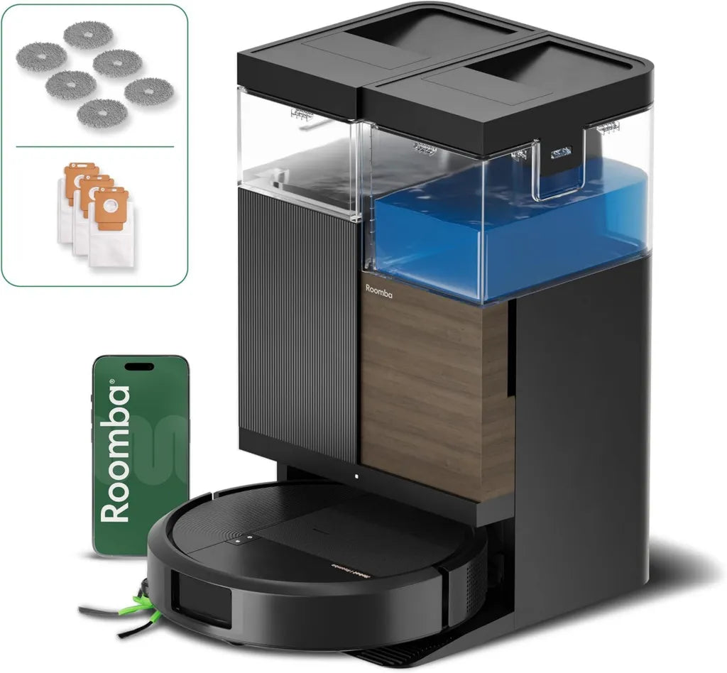 Aspiradora iRobot Roomba Plus 576: Mopas DualClean y Base AutoWash, 25KPa, Tecnología PrecisionVision