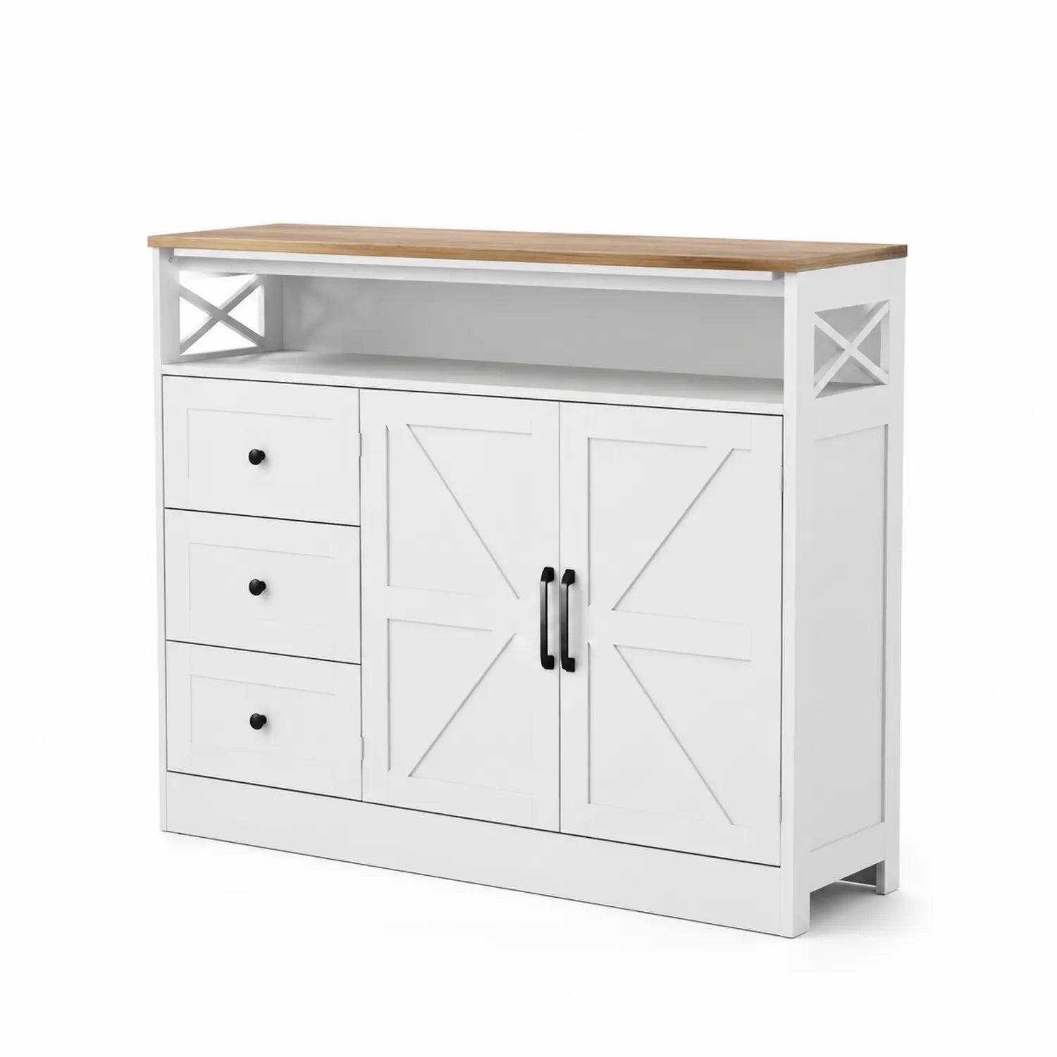 Aparador de Madera MDF con Encimera de Roble
