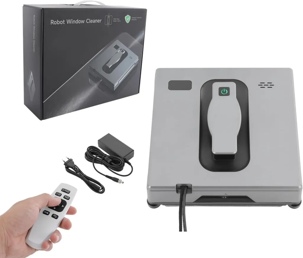 Limpiacristales Automático Inteligente con Control App y Depósito de 50 ml, Plata
