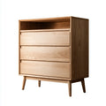 Chest of Drawers Solid Wood 3-Drawer 80x40x100 cm - Natural Finish - Nordic Style