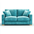 Loveseat Sofa Fabric Upholstery 150x85x88 cm – Teal Blue – Modern Design